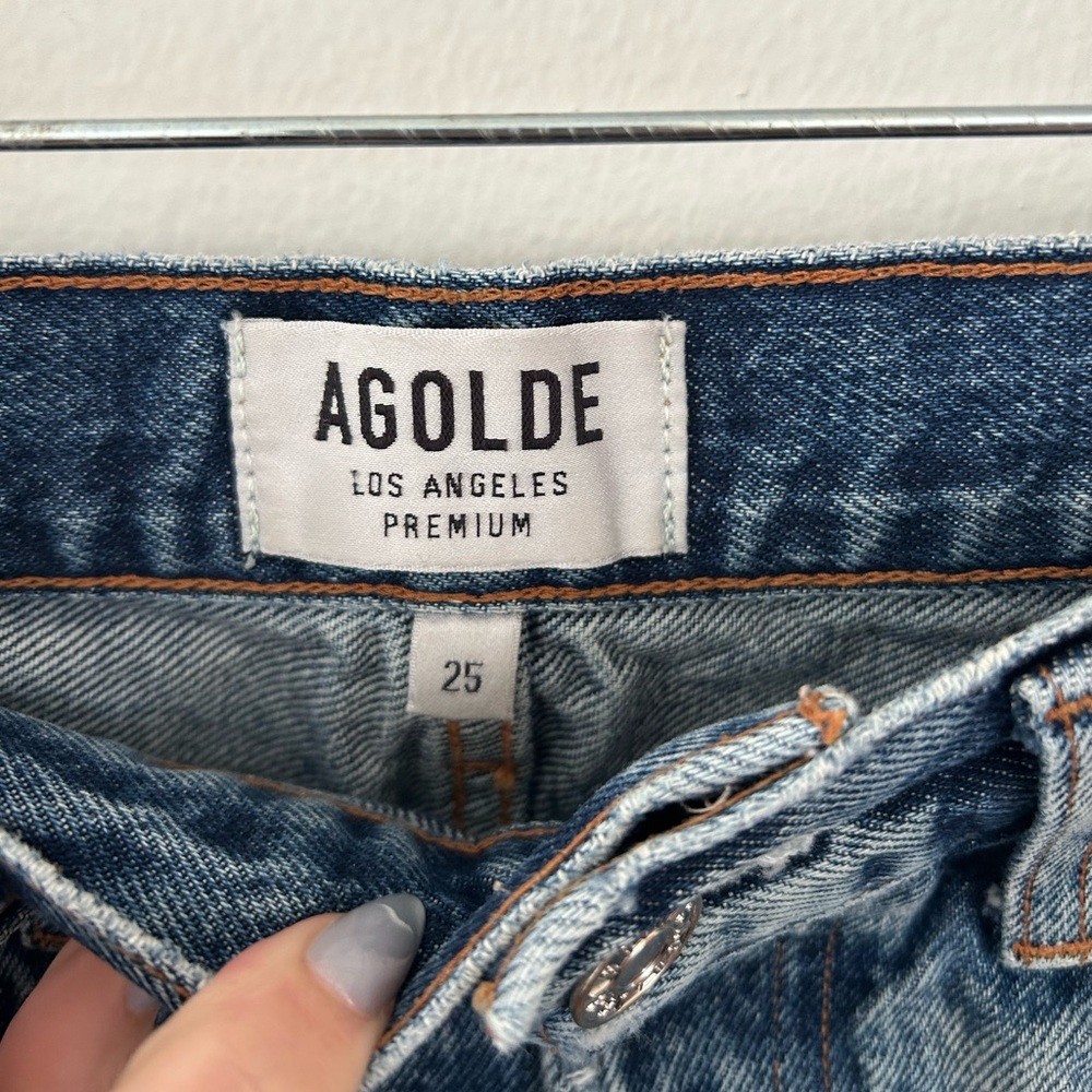 Agolde Parker Vintage Cotton Cut Off denim size 25 - Picture 2 of 5